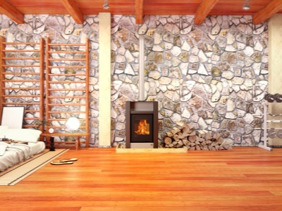 HS Flamingo LEND 11/7 šedá ER - teplovodní krbová kamna s 7 kW výměníkem a el. regulací