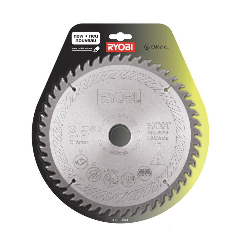 Ryobi SB 216T 48 A1 - pilový kotouč 216 mm, 48 z.