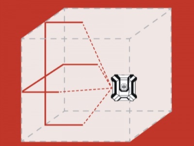 KRT706225C - Křížový laser s držákem