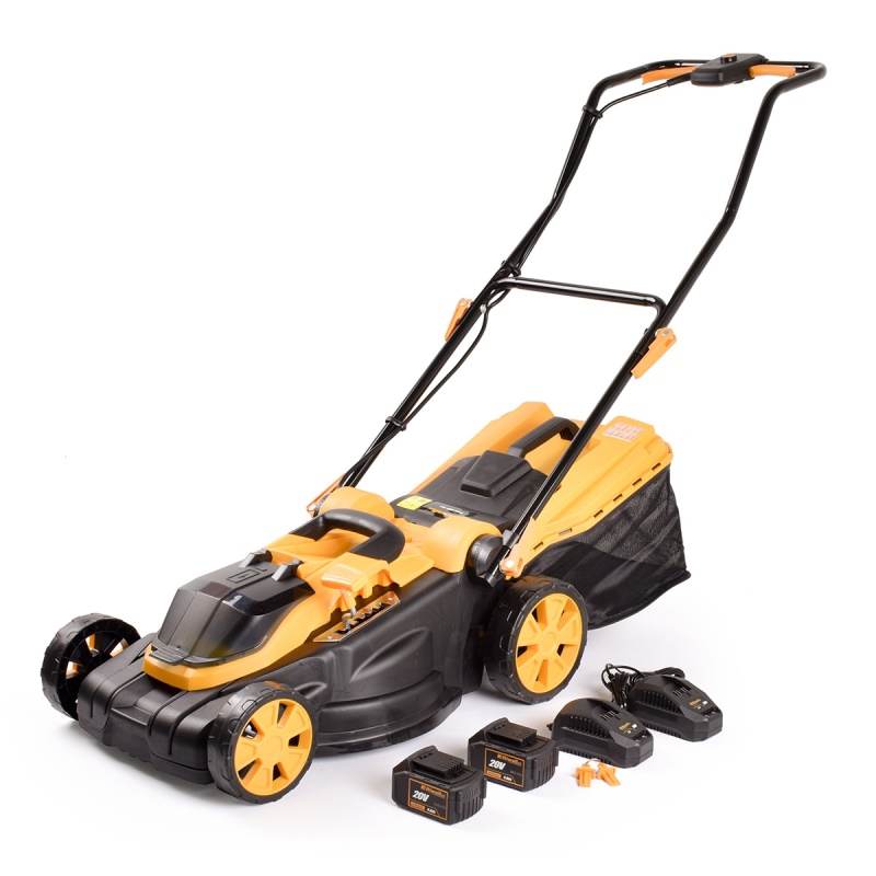 Riwall PRO RALM 3820 SET - akumulátorová sekačka 2x20 V + 2x 4 Ah baterie + 2x nabíječka 2,4 A