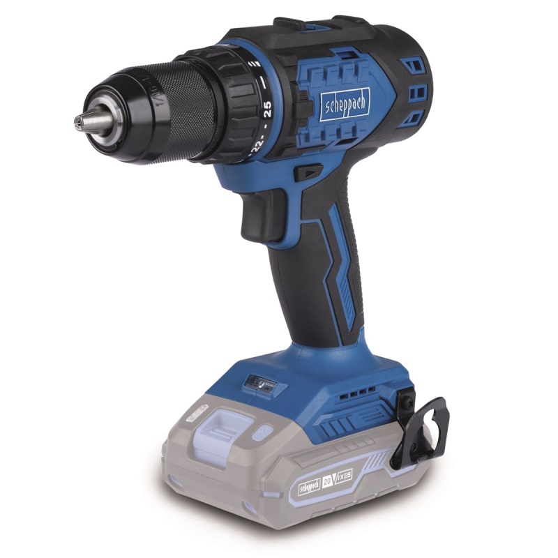 Scheppach BC-DD60-X - aku 20 V IXES vrtací šroubovák (bez baterie a nabíječky)
