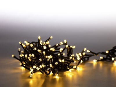 Řetěz světelný 200 LED dvojitý 2 m - teplá bílá