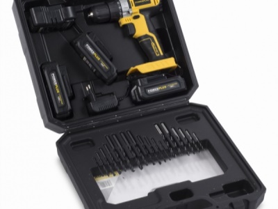 POWX00593 -  Aku šroubovák / vrtačka 18V LI-ION  plus  79ks příslušenství