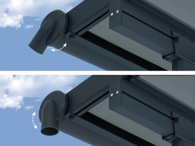 Palram - Canopia Capri 5400 antracit 3 x 5,46 - hliníková (montovaná) pergola