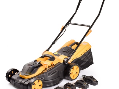 Riwall PRO RALM 3820 SET - akumulátorová sekačka 2x20 V + 2x 4 Ah baterie + 2x nabíječka 2,4 A