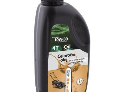 Celoroční olej Riwall pro 4-taktní motory (1 l, SAE10W-30)