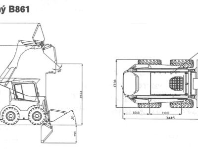 Smykem řízený nakladač Novotný B-861