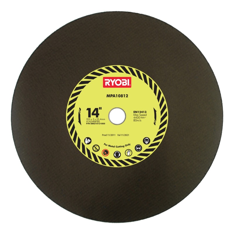 RYOBI COSB355A1 - řezný kotouč na železo 355 x 25,4 x 3 mm ( pro ECO2335HG / MT 150 / MT 140 )