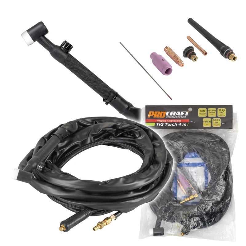 Svařovací hořák tig 4mm Procraft Industrial