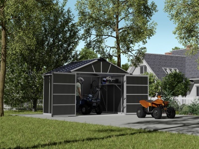 Palram - Canopia Yukon 11' x 9' antracit - heavy duty prostorný domek s možností dalšího rozšíření (základní modul)