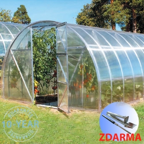 Zahradní polykarbonátový skleník KIN IDEAL 10x3m PC 4mm