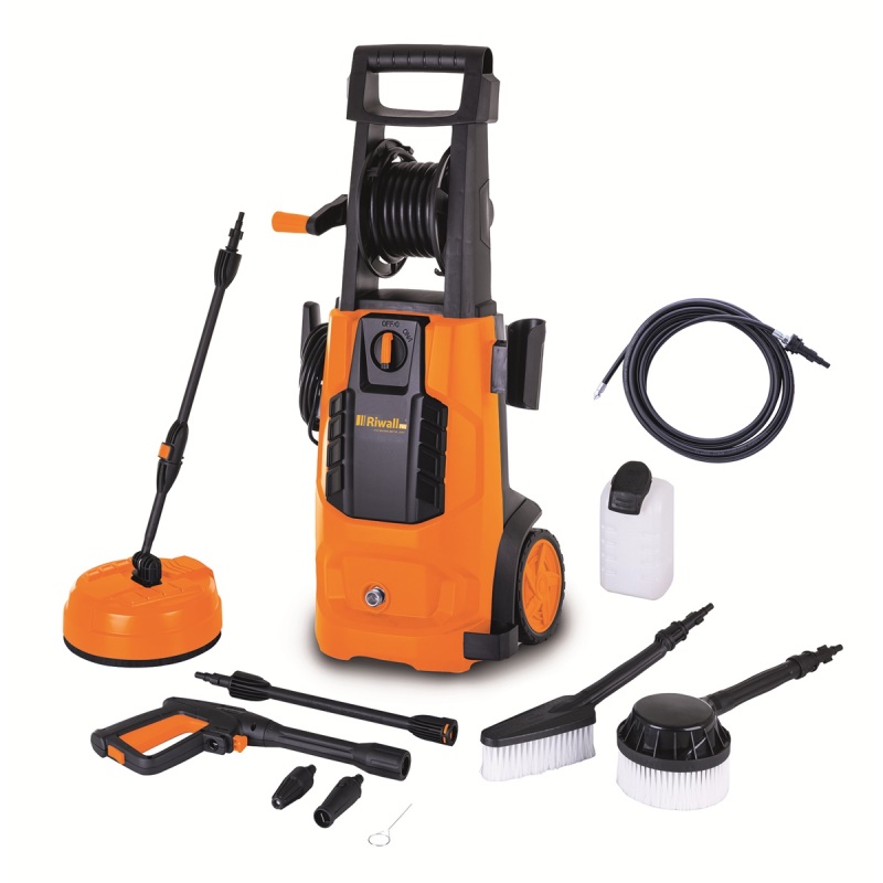Riwall PRO REPW 180 SET - elektrická tlaková myčka 180 bar s příslušenstvím