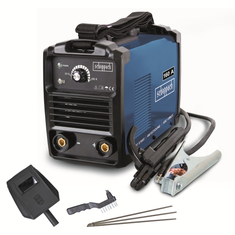 Scheppach WSE1100 - svářecí invertor 160 A s příslušenstvím
