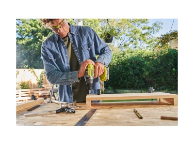 Ryobi R18PD3-120SA17 - aku 18V příklepová vrtačka + 1x 2Ah baterie + nabíječka + taška + sada bitů ONE+