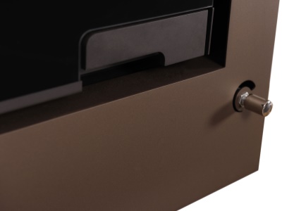 HS Flamingo SAPORO 11/7 hnědá ER - teplovodní krbová kamna s 7 kW výměníkem a el. regulací