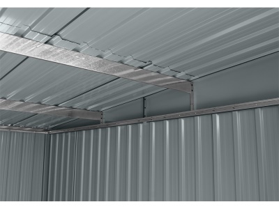 Riwall PRO RMSP 9x8 Anthracite LUX - zahradní domek kovový 2,4 x 2,8 m s pultovou střechou antracit