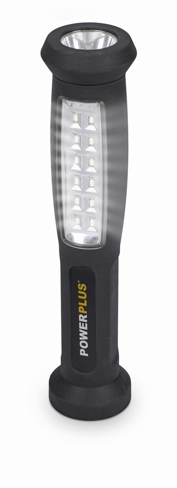 POWLI422 - LED ruční svítilna (baterka) 3W  plus  6W pogumovaná