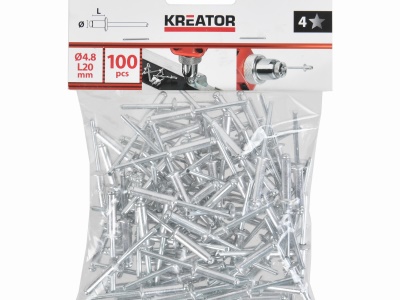 KRTH62707 - Trhací nýty 4,8x20mm 100ks