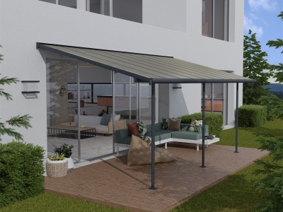 Palram - Canopia Capri 3000 antracit 3 x 3 - hliníková (montovaná) pergola