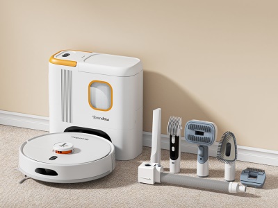 D20SMAX - Robotický vysavač Teendow 3v1 Pet Grooming Tool