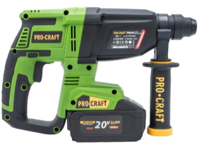 Procraft aku sada nářadí 20V 6dílů 2 x baterie 2.0Ah s nabíječkou