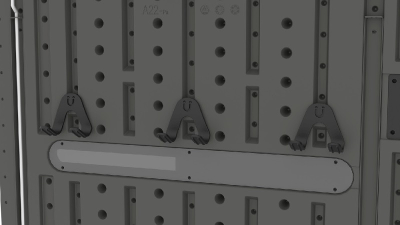 Plastové háky CORTINA/FACTOR