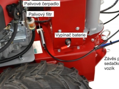 Stavebnicový dvounožový mulčovač Panter FD-3 344 + M121