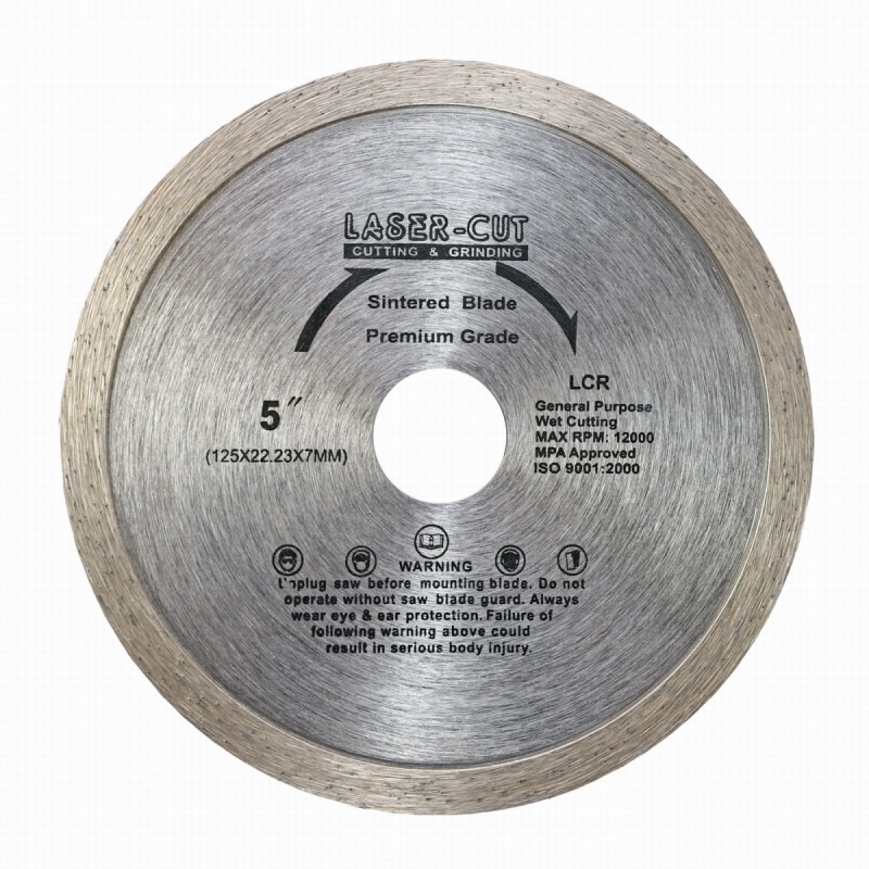L00102 - Diamantový kotouč celoobvodový 125 x 22,23 x 7mm LCR