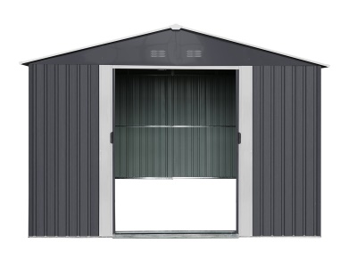 Riwall PRO RMSA 8x10 Anthracite - zahradní domek kovový 3 x 2,4 m se sedlovou střechou antracit