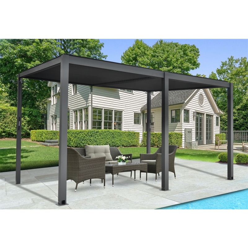 Riwall PRO RMBP 13 x 10 Anthracite - bioklimatická pergola ( 4 x 3 m )