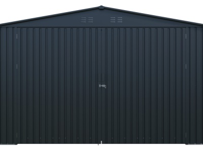 Riwall PRO RMCG 20x13 Anthracite - kovová garáž 3,8 x 6 m se sedlovou střechou Antracit