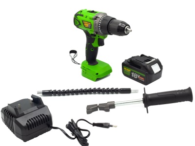 Aku vrtací šroubovák s příklepem Procraft PA18BL 1 baterie