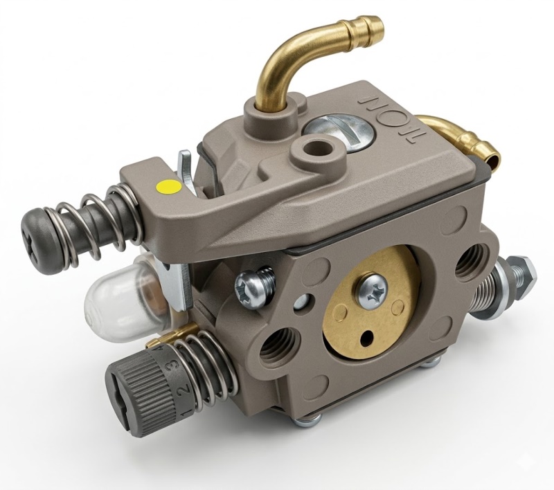 Primer karburátoru pro řetězovou pilu Procraft