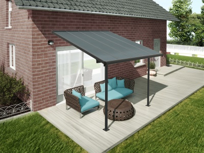Palram - Canopia Capri 3000 antracit 3 x 3 - hliníková (montovaná) pergola