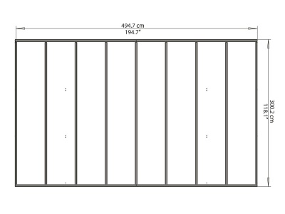 Palram - Canopia Arizona 5000 - hliníkový přístřešek pro auto s obloukovou střechou