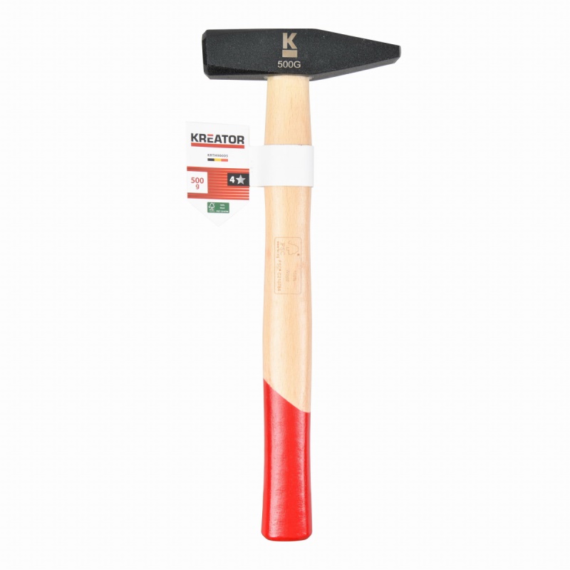 KRTH90005 - Zámečnické kladivo 500g Dřevěná rukojeť