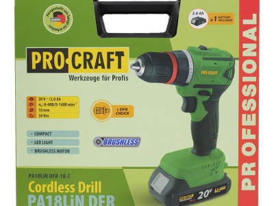 Aku šroubovák Procraft PA18LiN DFR