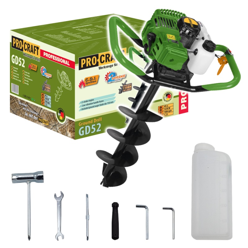Zemní, půdní vrták Procraft GD52