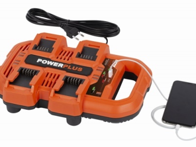 POWDP9055 - Multi nabíječka na 4 baterie 20V/40V