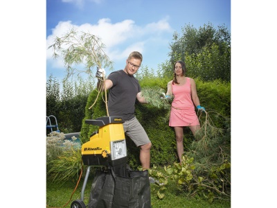 Riwall PRO RES 3044 - elektrický válcový drtič větví 3000 W