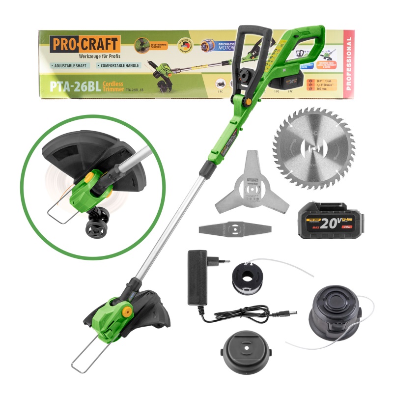 Aku vyžínač Procraft PTA-26BL