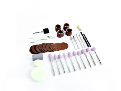 Přímá bruska Procraft PG400 + GK‑418 s ohebným nástavcem a příslušenstvím