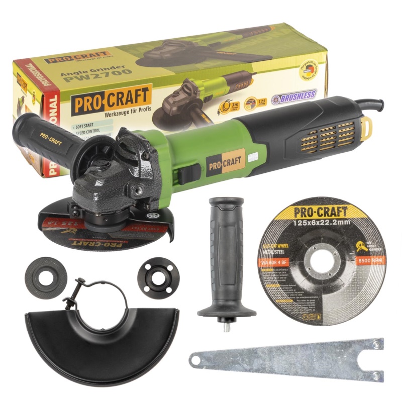 Bruska úhlová Procraft PW2700, 125mm