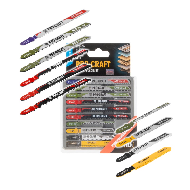 Sada pilových listů do přímočaré pily Procraft JB10