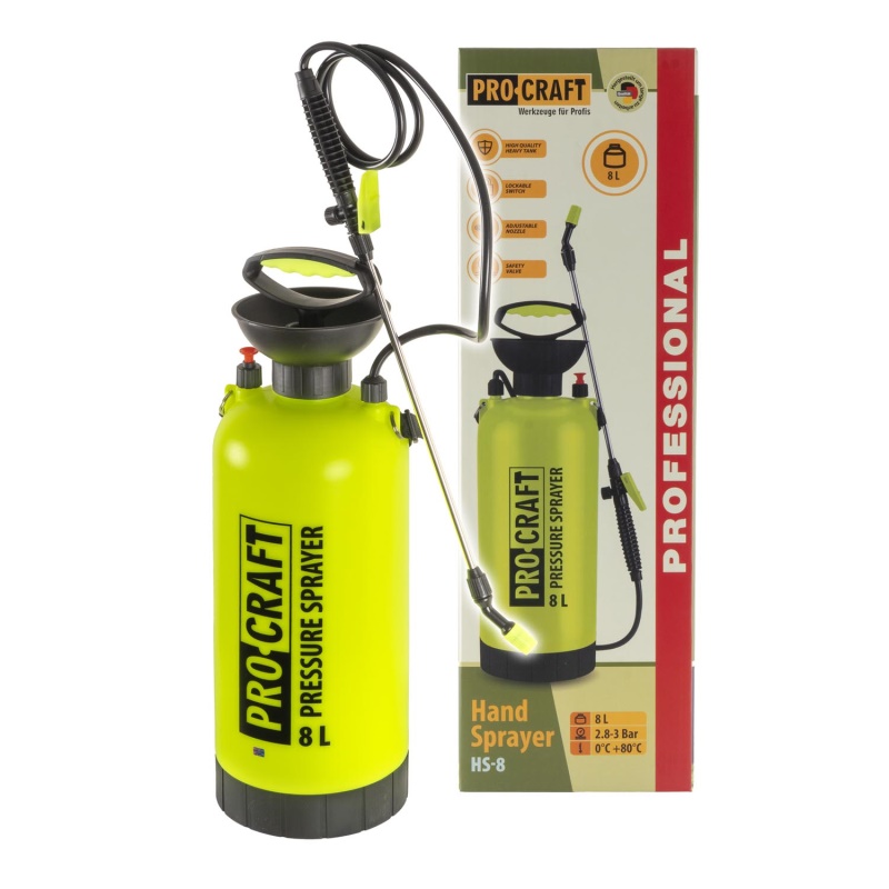 Ruční tlakový postřikovač Procraft HS-8