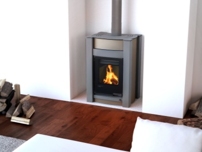 HS Flamingo KALMAR 11 olivová - teplovzdušná krbová kamna