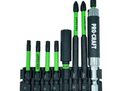 Aku rázový utahovák Procraft PS22bb + sada bitů IBS-41 + baterie a nabíječka