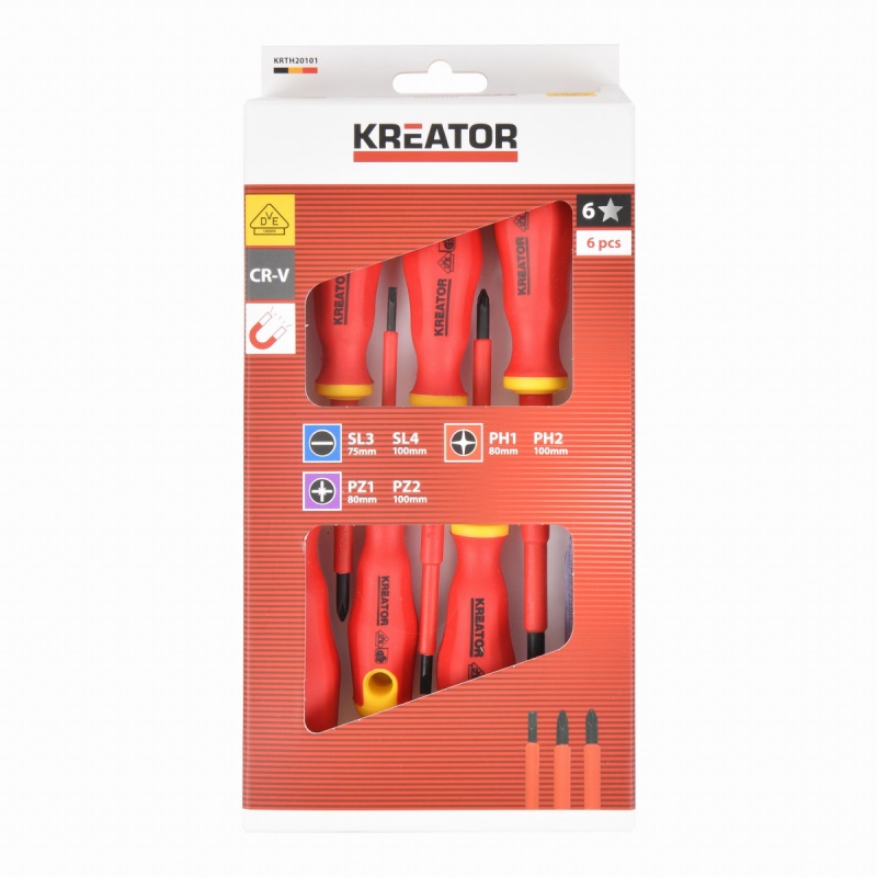 KRTH20101 - Sada elektrikářských šroubováků 6ks VDE