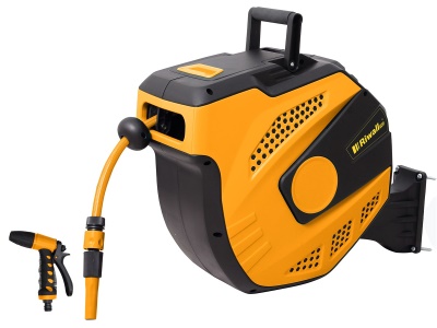 Riwall PRO RWHR 27 SET - samonavíjecí buben se zahradní hadicí 27 m a příslušenstvím