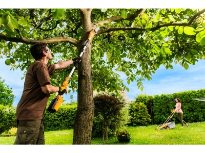 Riwall PRO RAPS 2040 - prořezávací pila s aku motorem 40 V (bez baterie a nabíječky)